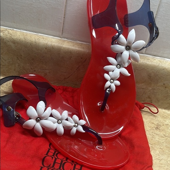 Carolina Herrera OG flat sandals. Only used once. Size 8. - Picture 3 of 3